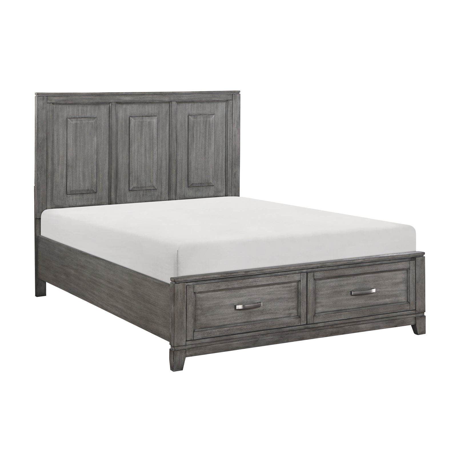 Asa Platform Bed with Footboard Storage, Queen