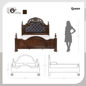 Carla Panel Bed, Queen
