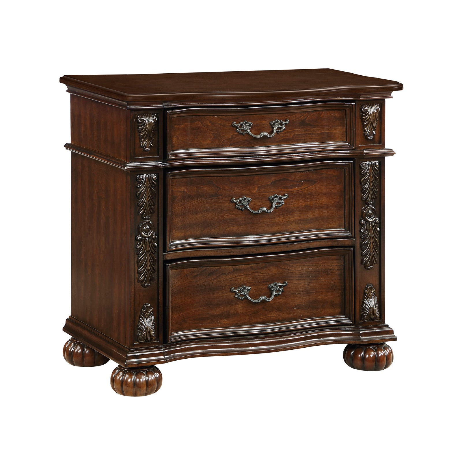 Carla 3-Drawer Nightstand