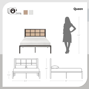 Louise Platform Bed, Queen