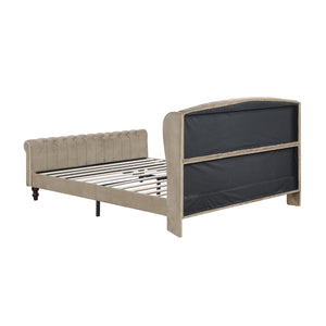Nord Velvet Queen Platform Bed