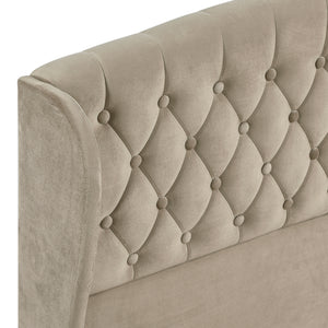 Nord Velvet Queen Platform Bed