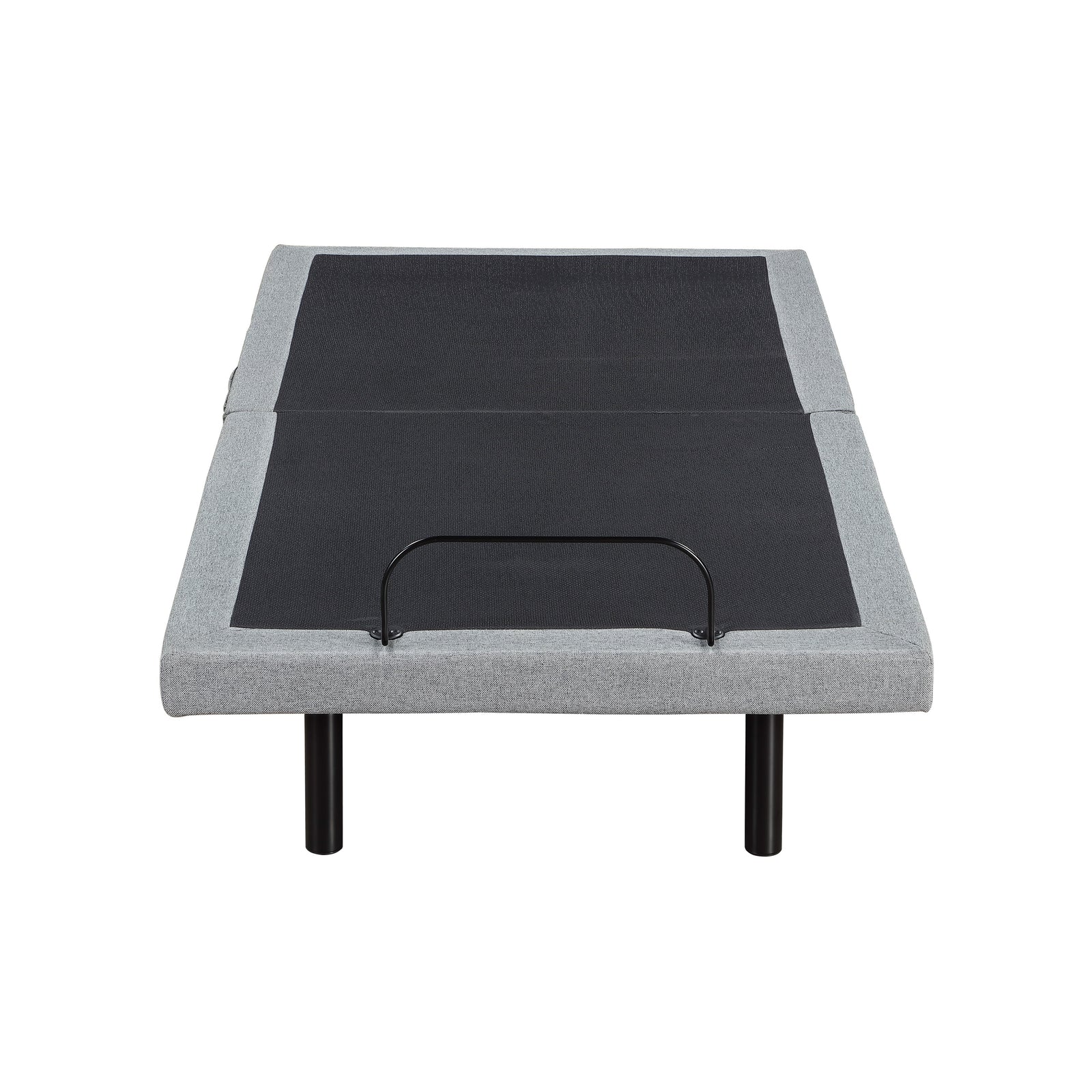 Maisonelle Textured Fabric Twin XL Power Head and Foot Adjustable Bed Frame with Massage, Zero Gravity, Charging Ports and Nightlight