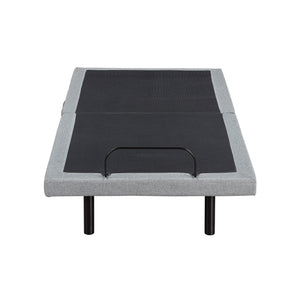 Maisonelle Textured Fabric Twin XL Power Head and Foot Adjustable Bed Frame with Massage, Zero Gravity, Charging Ports and Nightlight