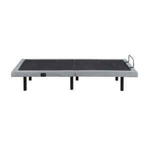 Maisonelle Textured Fabric Twin XL Power Head and Foot Adjustable Bed Frame with Massage, Zero Gravity, Charging Ports and Nightlight