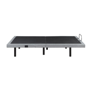 Maisonelle Textured Fabric Full Power Head and Foot Adjustable Bed Frame with Massage, Zero Gravity, Charging Ports and Nightlight