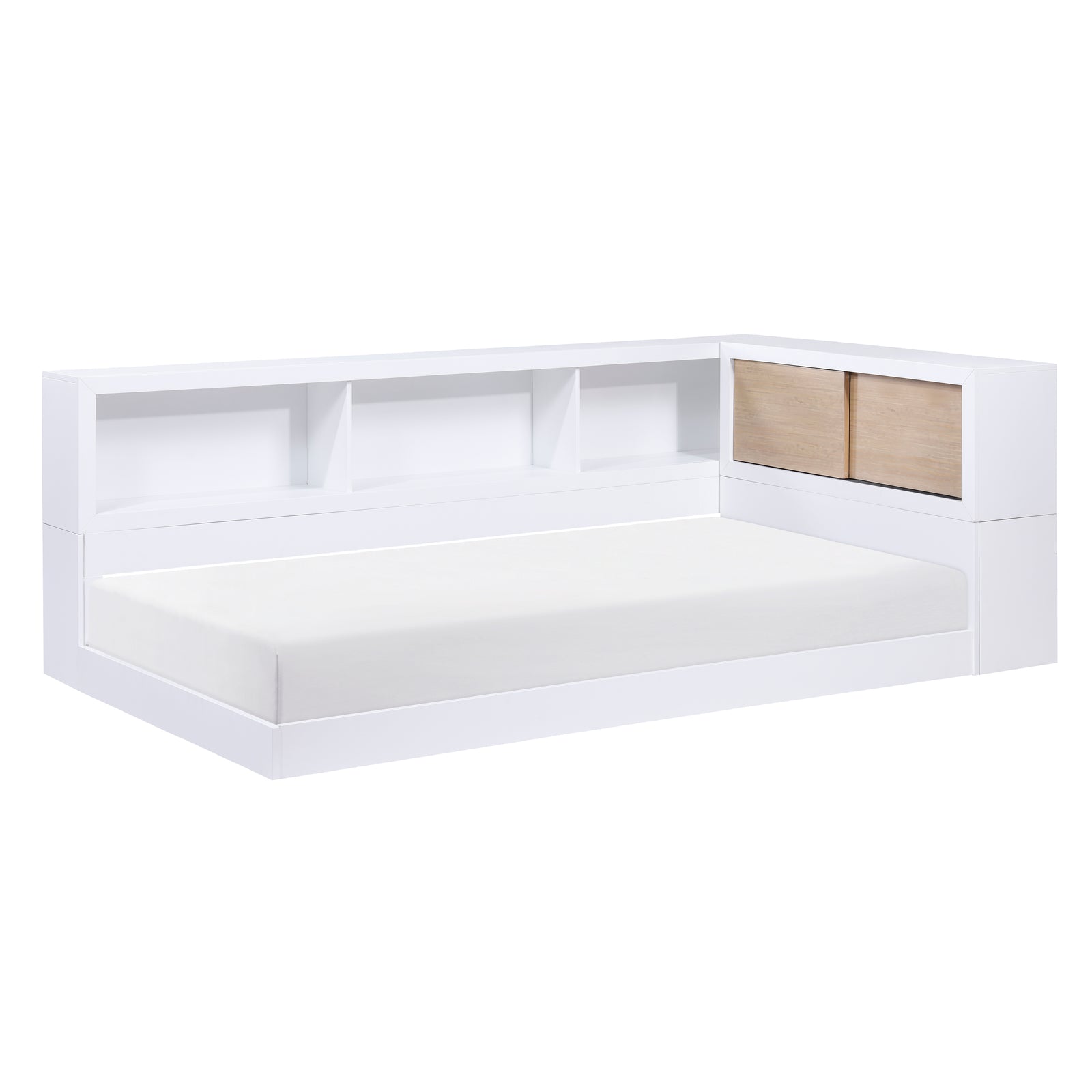 Lacey Bookcase Corner Bed, Twin