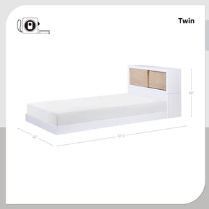 Lacey Bookcase Platform Bed, Twin