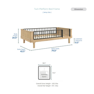 Fina Twin Platform Bed
