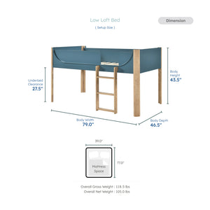 Niva Low Loft Bed