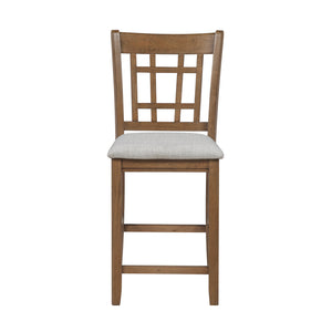 Diya Textured Fabric Counter Height Chair