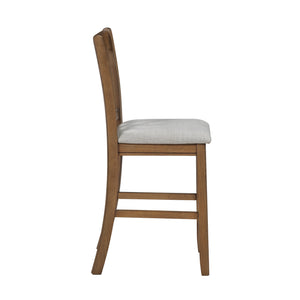 Diya Textured Fabric Counter Height Chair