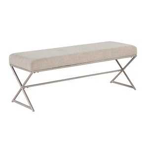 Catalina Chenille Fabric Bench