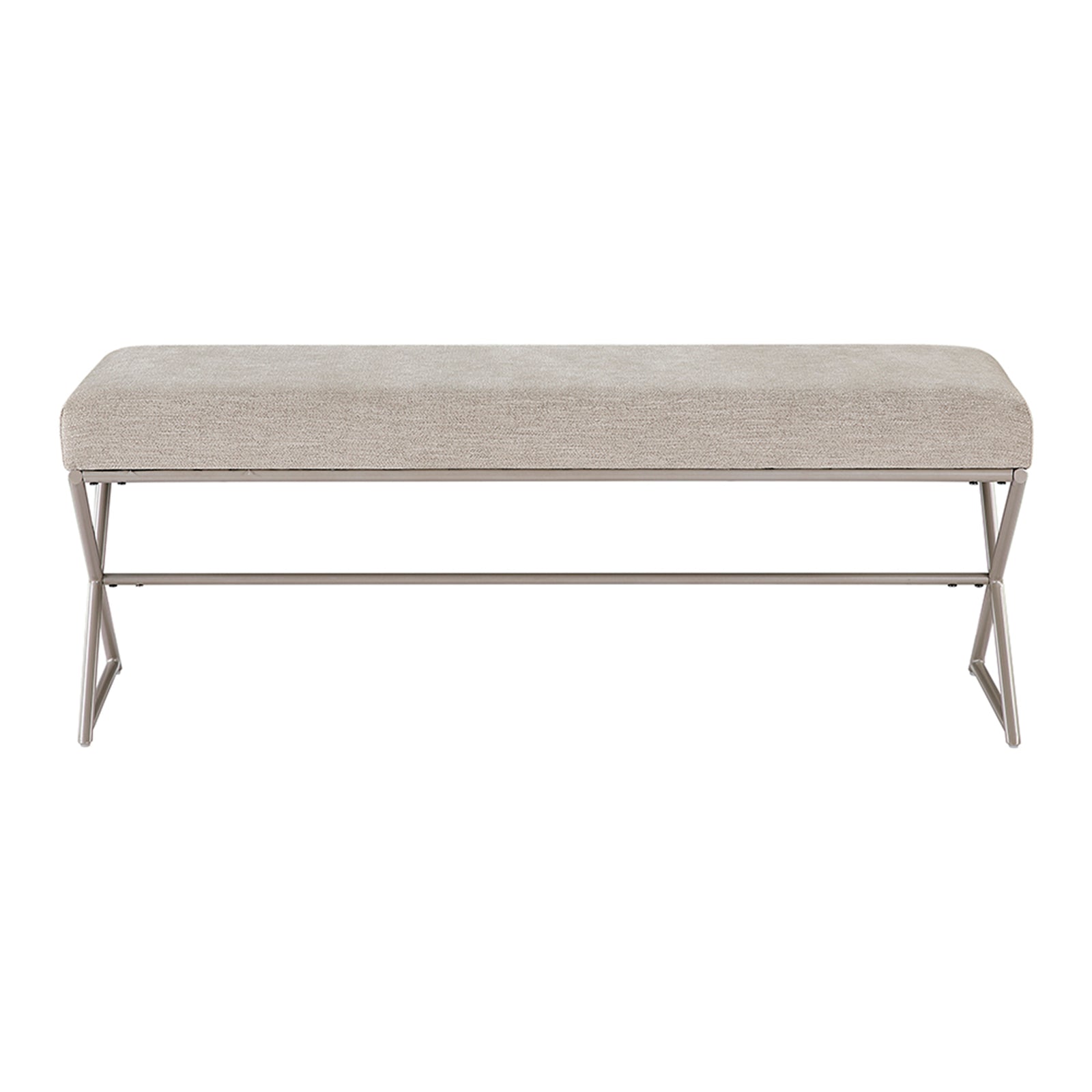 Catalina Chenille Fabric Bench
