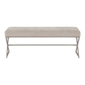 Catalina Chenille Fabric Bench