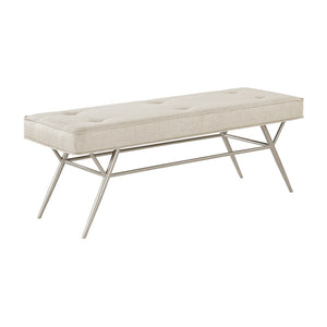 Malibu Textured Fabric Bench