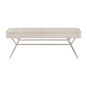 Malibu Textured Fabric Bench