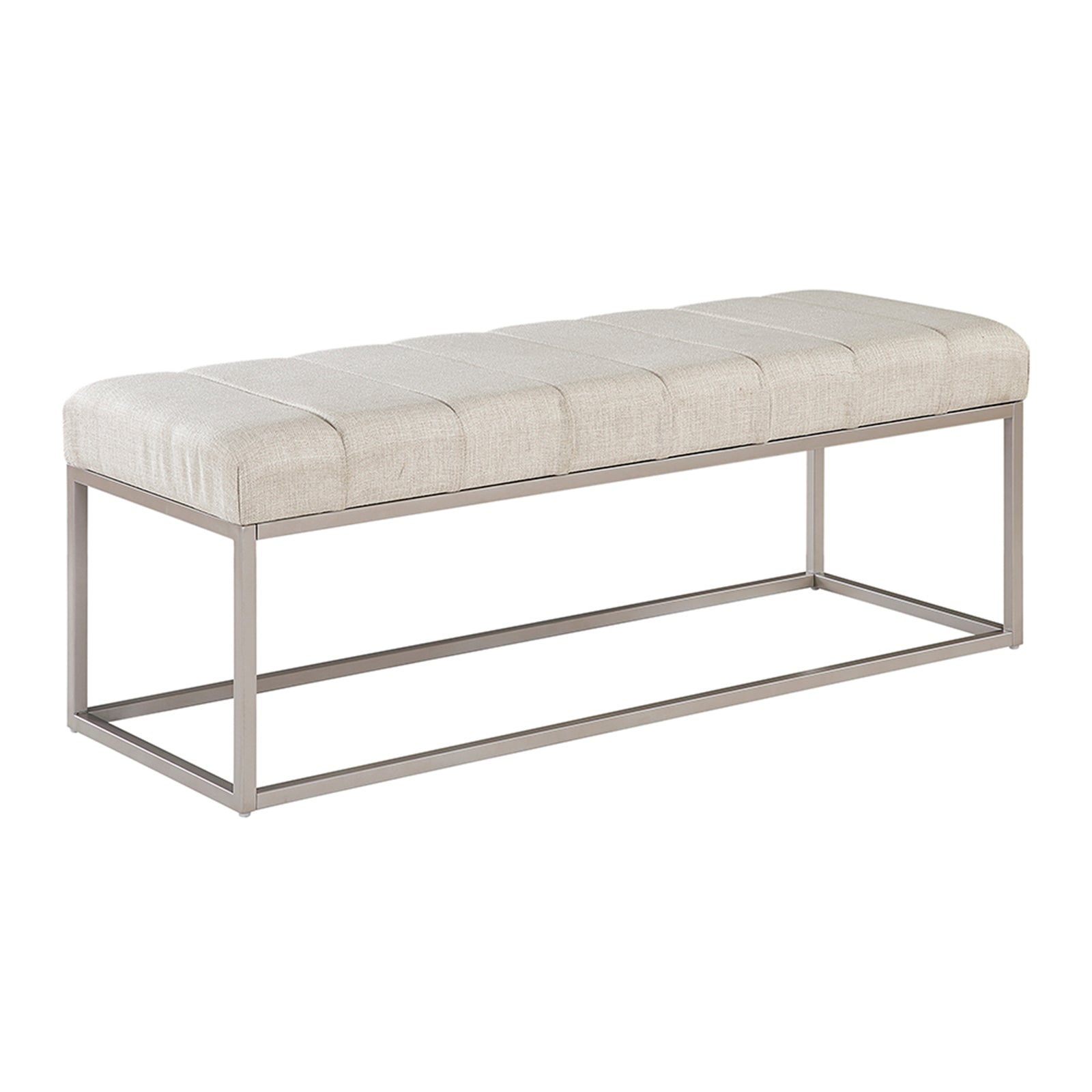 Savoy Textured Fabric Bench