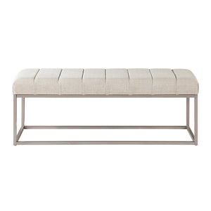 Savoy Textured Fabric Bench