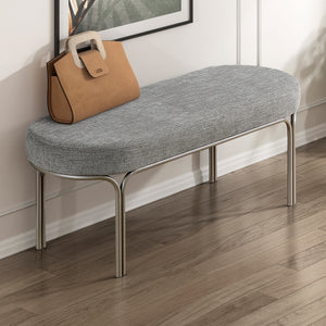 Wexford Chenille Fabric Bench