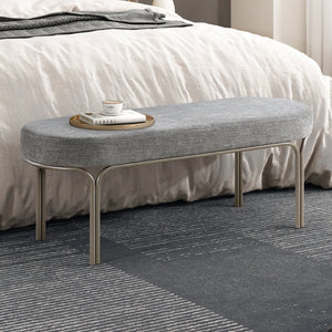 Wexford Chenille Fabric Bench
