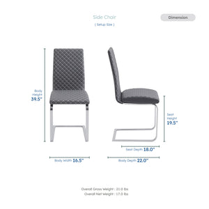 Ombrio Faux Leather Dining Chair
