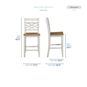 Valencia 5-Piece Pack Counter Height Dining Set