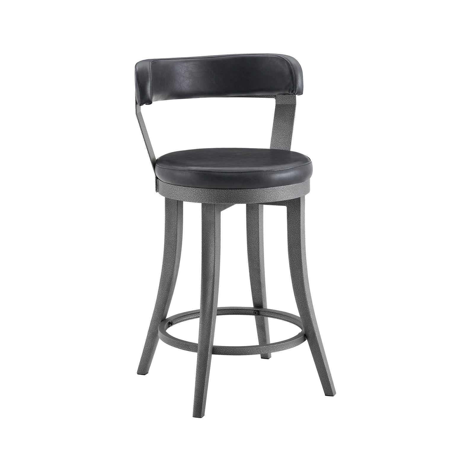 Serena Faux Leather Swivel Counter Height Chair