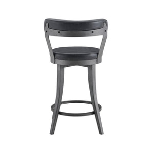 Serena Faux Leather Swivel Counter Height Chair