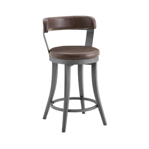 Serena Faux Leather Swivel Counter Height Chair