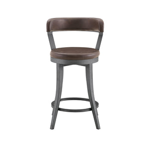 Serena Faux Leather Swivel Counter Height Chair