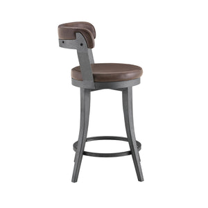 Serena Faux Leather Swivel Counter Height Chair