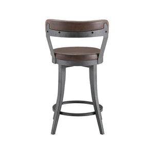 Serena Faux Leather Swivel Counter Height Chair