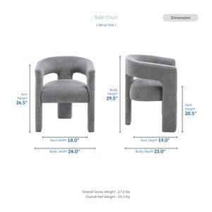 Crestwood Boucle Dining Chair