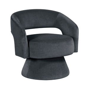 Arden Velvet Fabric Swivel Chair