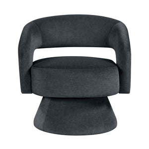 Arden Velvet Fabric Swivel Chair