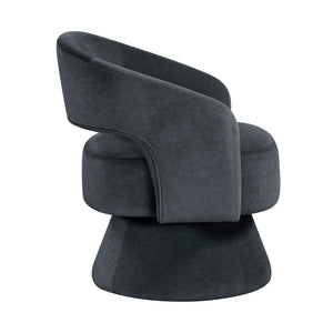 Arden Velvet Fabric Swivel Chair