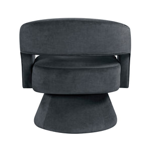 Arden Velvet Fabric Swivel Chair