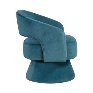 Arden Velvet Fabric Swivel Chair