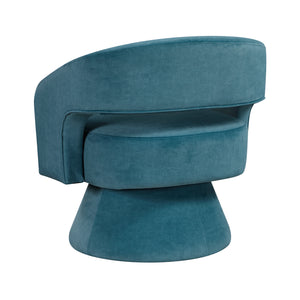 Arden Velvet Fabric Swivel Chair