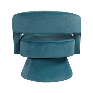 Arden Velvet Fabric Swivel Chair