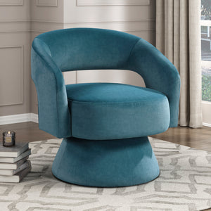 Arden Velvet Fabric Swivel Chair