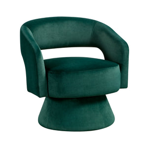 Arden Velvet Fabric Swivel Chair
