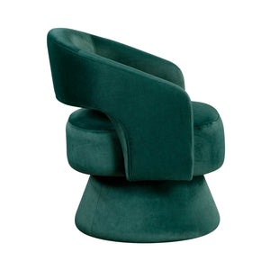 Arden Velvet Fabric Swivel Chair