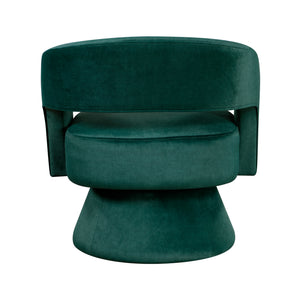 Arden Velvet Fabric Swivel Chair