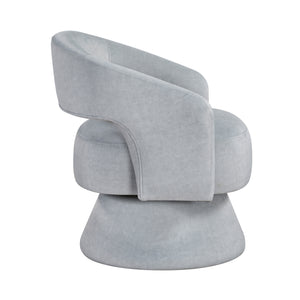 Arden Velvet Fabric Swivel Chair