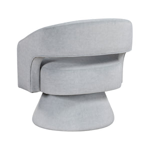 Arden Velvet Fabric Swivel Chair