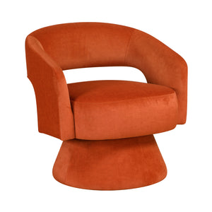 Arden Velvet Fabric Swivel Chair