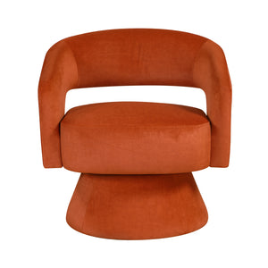 Arden Velvet Fabric Swivel Chair