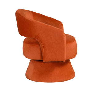 Arden Velvet Fabric Swivel Chair